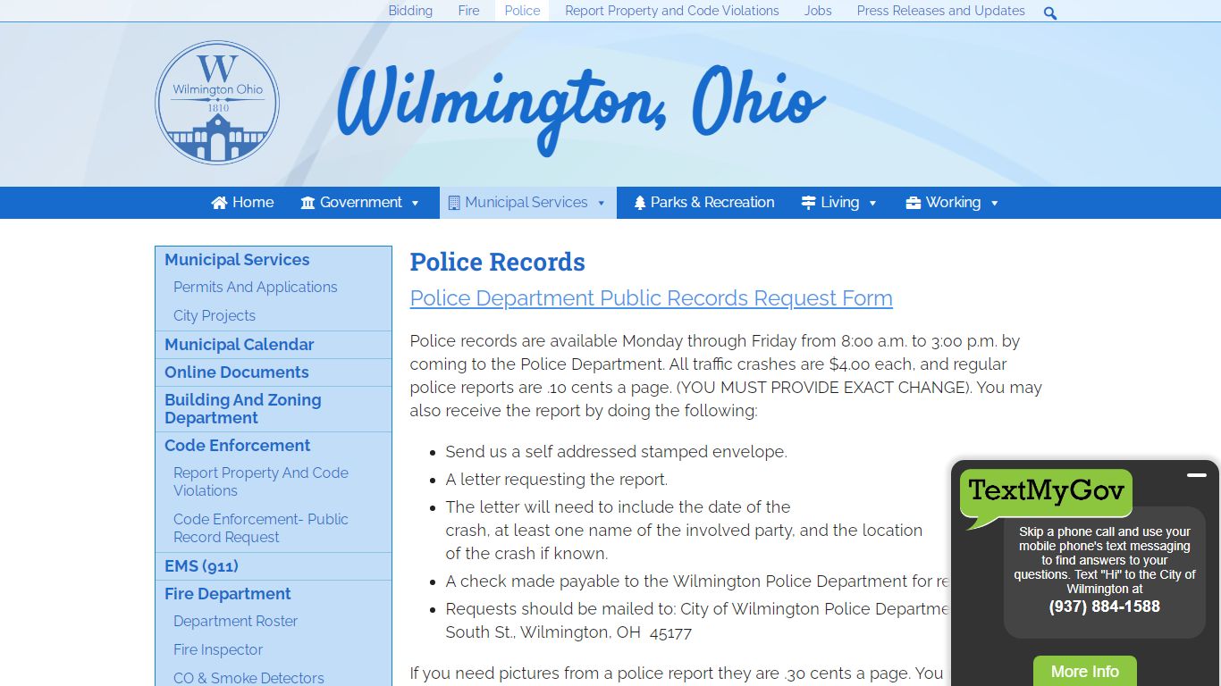 » Police Records